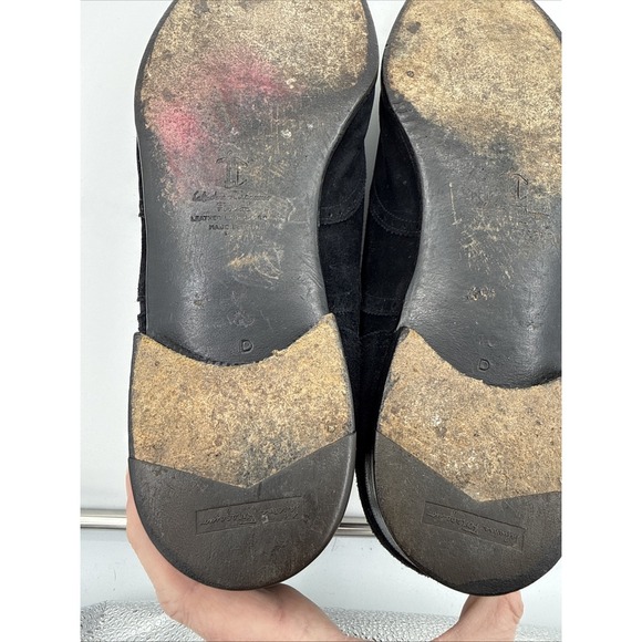 Salvatore Ferragamo Men's Black Suede Lace Up Oxford Shoes Size 10D - Picture 6 of 10